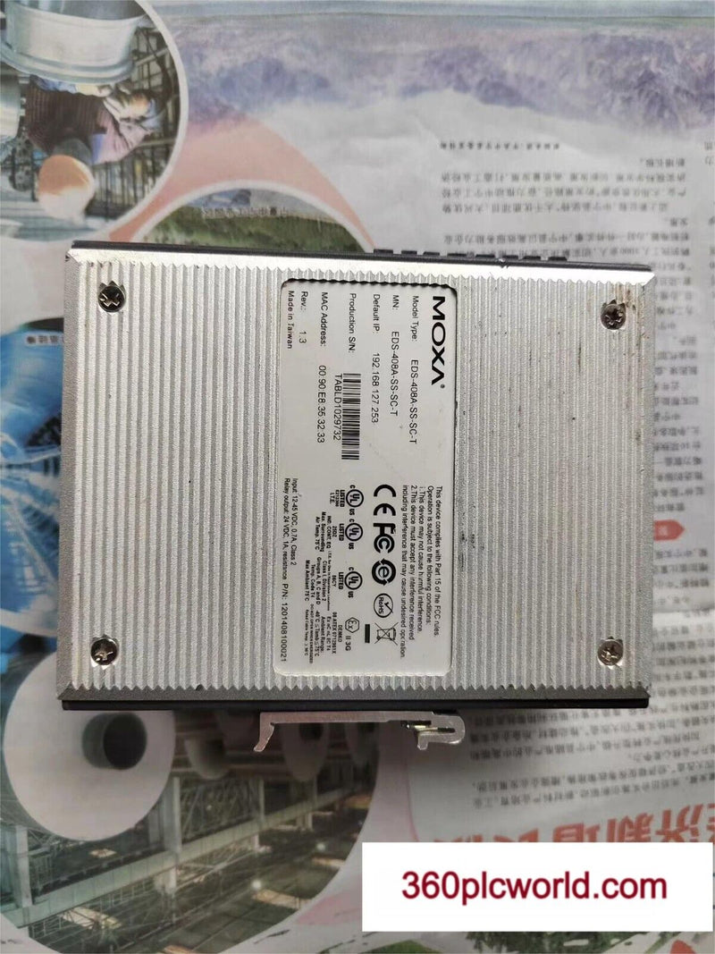 1PC FOR MOXA EDS-408A-SS-SC-T USED EDS408ASSSCT