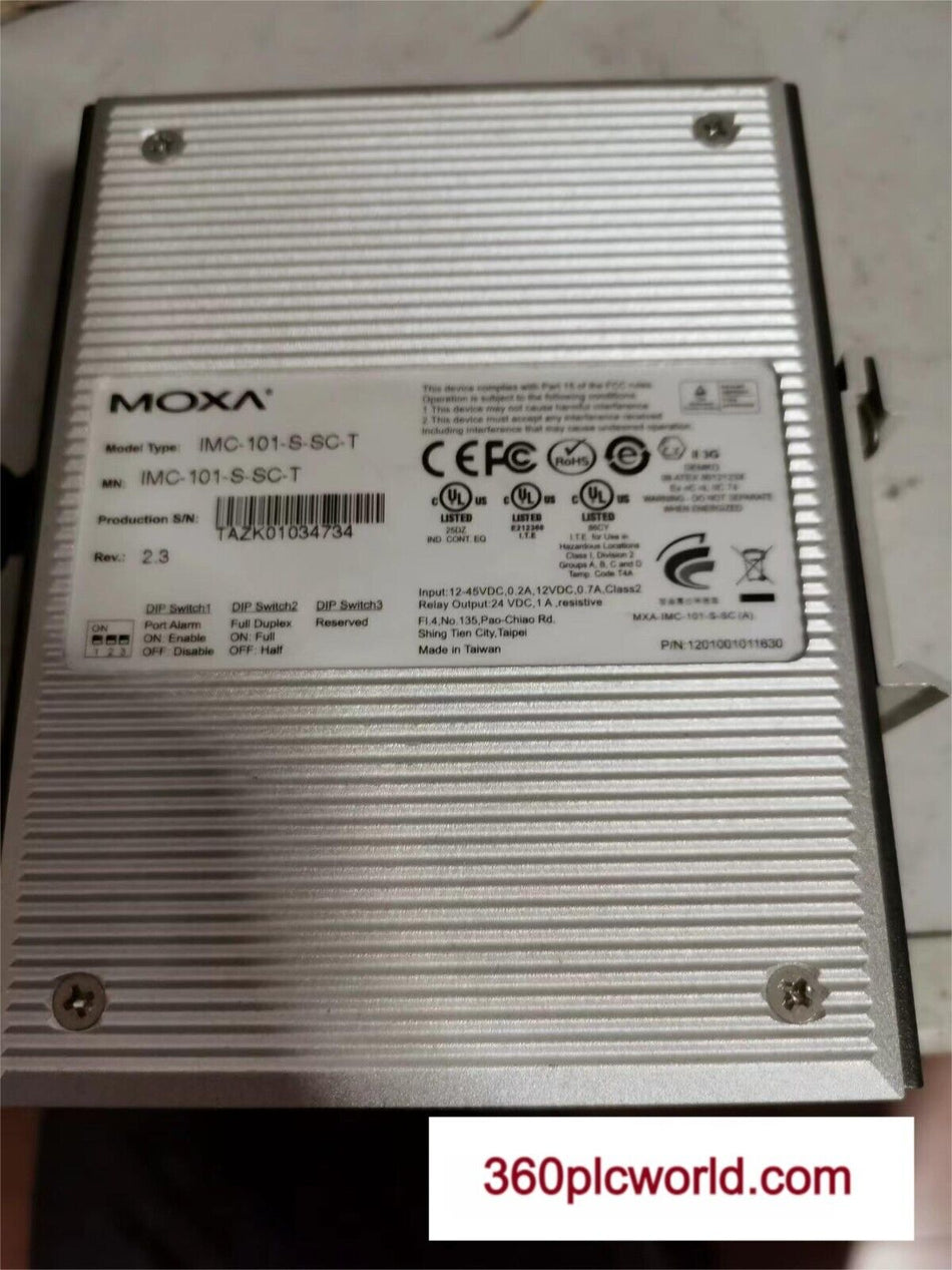 1 件适用于 MOXA IMC-101-S-SC-T V2.3.1 二手 IMC101SSCT V2.3.1 