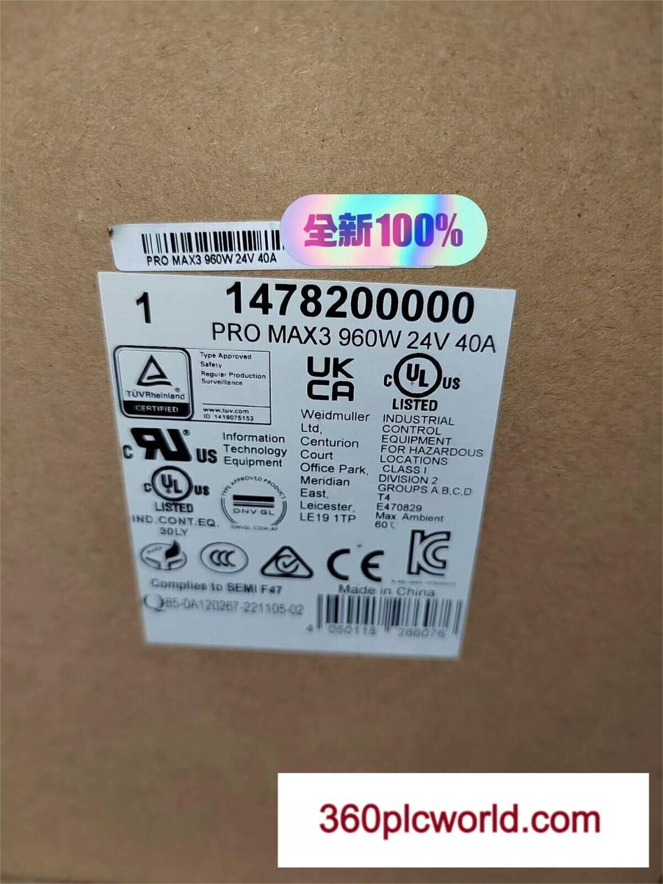 1PC 适用于魏德米勒 1478200000 全新