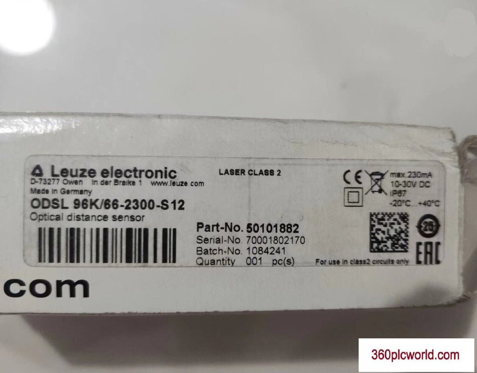 1 件适用于 LEUZE ODSL 96K/66-2300-S12 全新 ODSL 96K/662300S12 