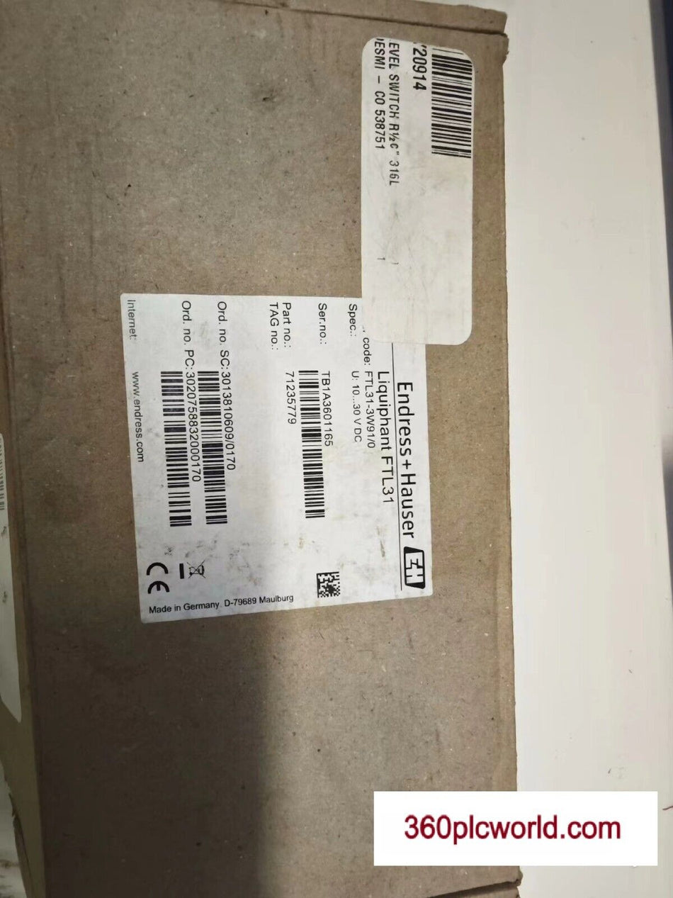 1 件适用于 Endress+Hauser FTL 31-3W91/0 全新 FTL 313W91/0 