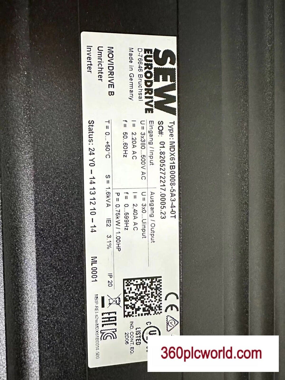 1 件适用于 SEW MDX61B0008-5A3-4-OT 全新 MDX61B00085A34OT 