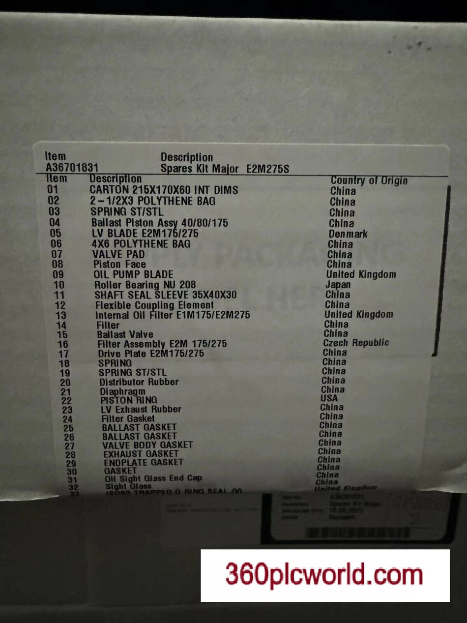 1 件适用于 Edwards A36701831 全新 A36701831 