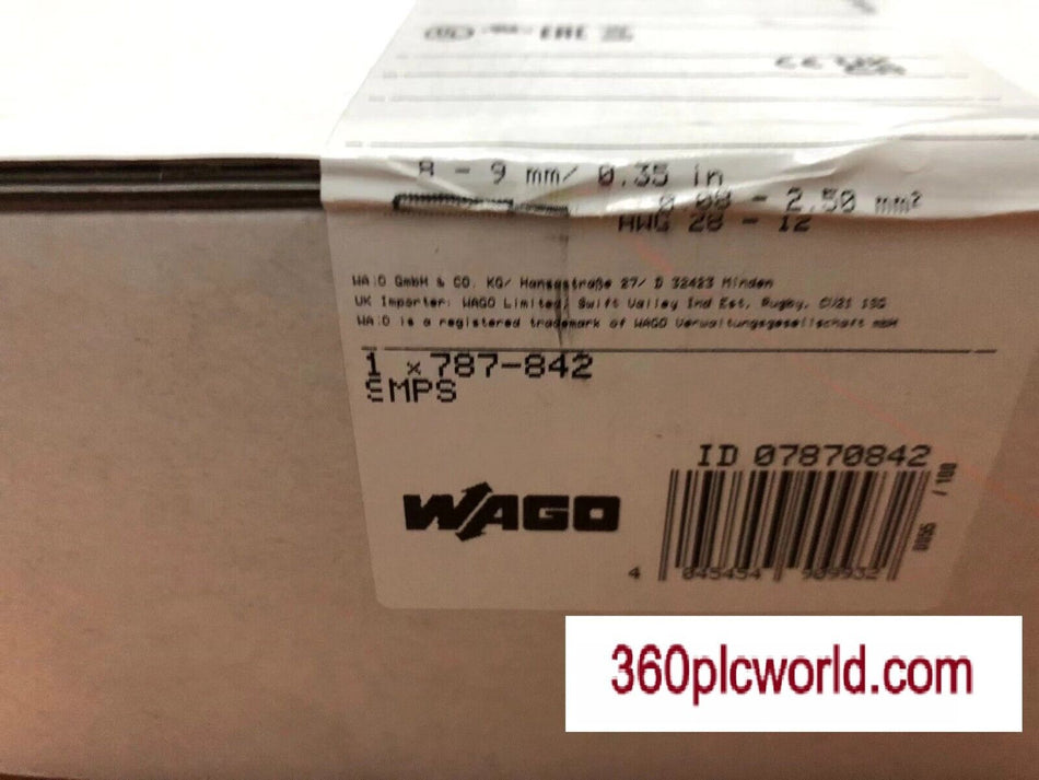 1 PEÇA PARA WAGO 787-842 NOVO 787842