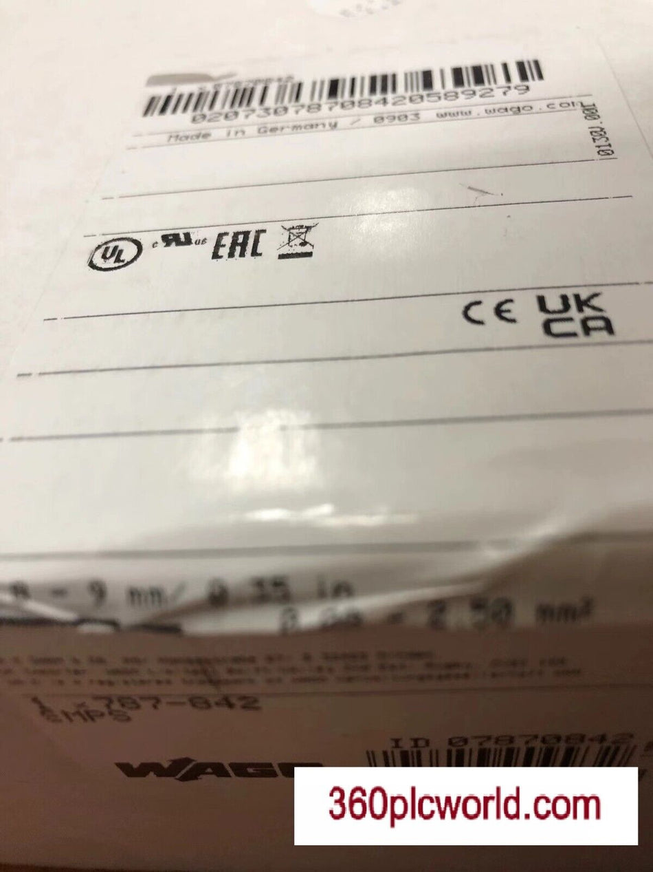 1 PEÇA PARA WAGO 787-842 NOVO 787842