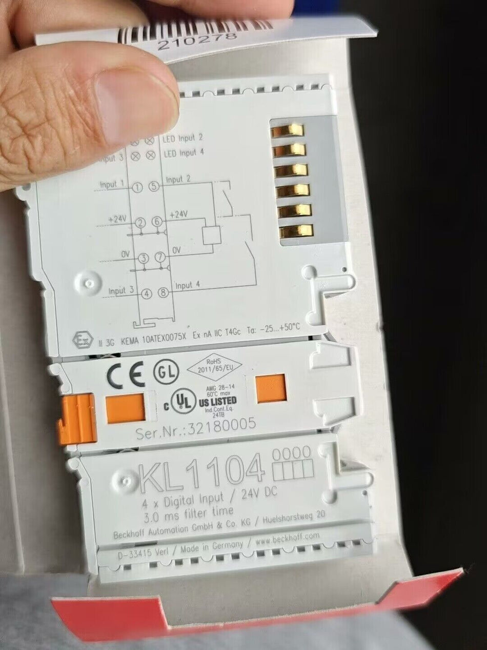 适用于倍福 KL1104 的 10 件套，全新