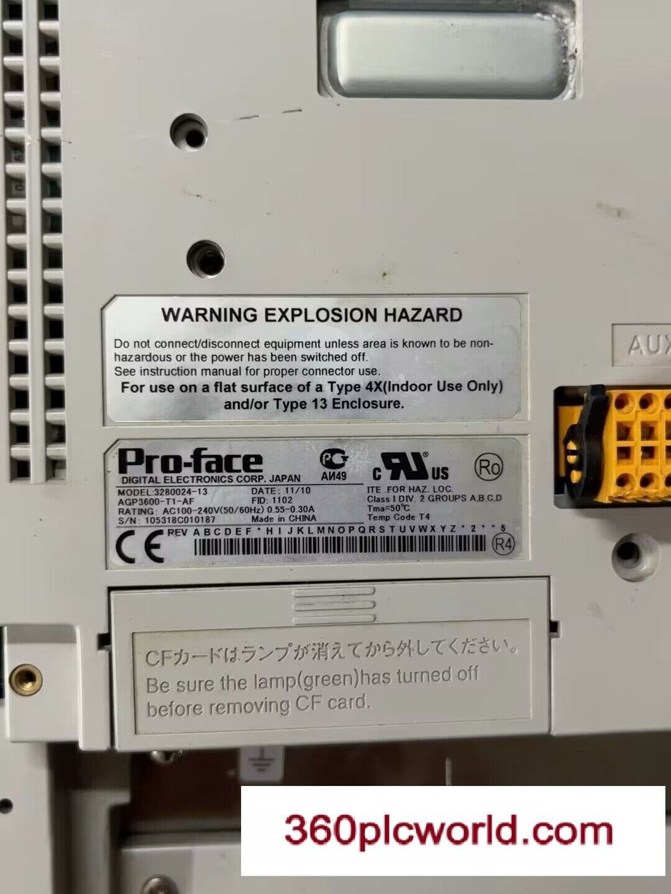 1 PC PARA Proface AGP3600-T1-AF USADO AGP3600T1AF