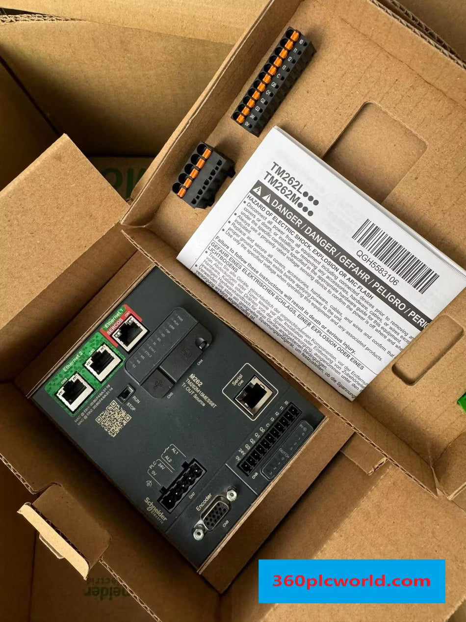 1 PCS PARA Schneider TM262M15MESS8T novo 