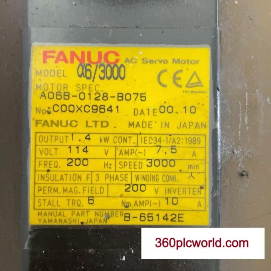 1 PC PARA FANUC A06B-0128-B075 usado 