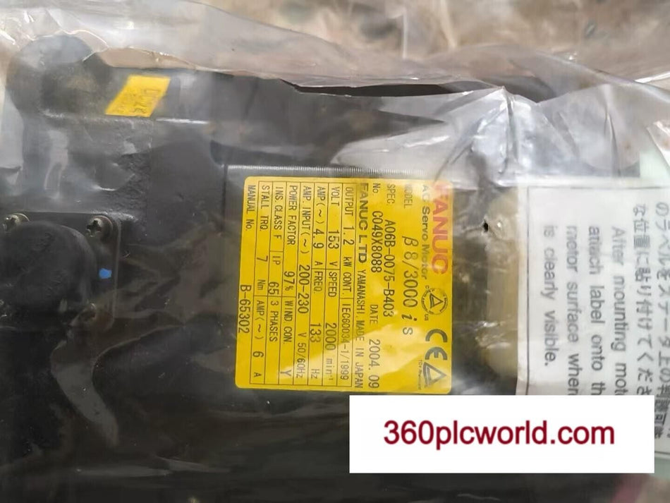 1 PC PARA FANUC A06B-0075-B403 novo 