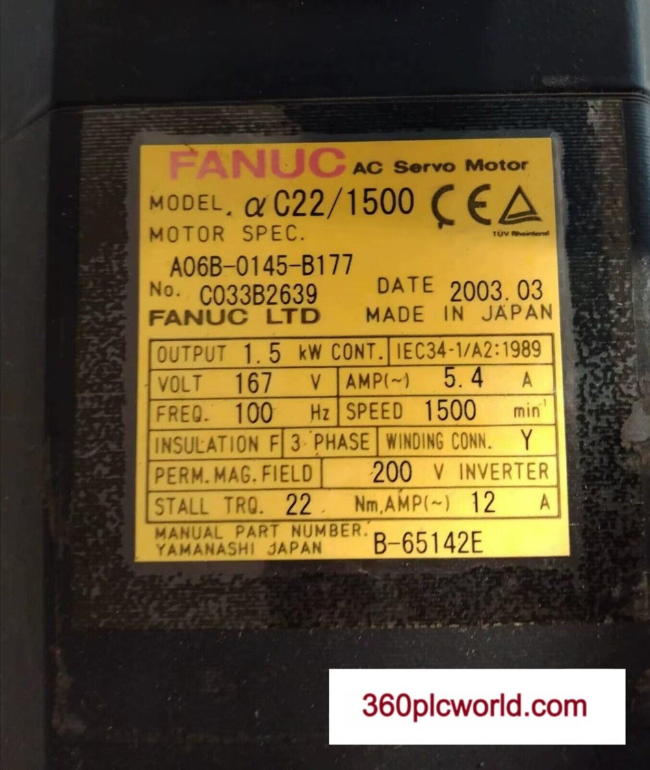 1 PC PARA FANUC A06B-0145-B177 usado