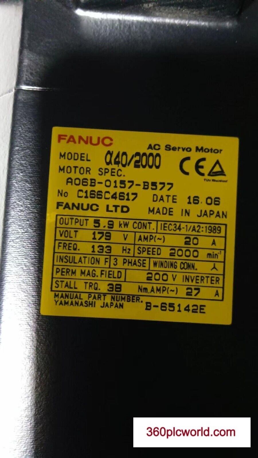 1 PC PARA FANUC A06B-0157-B577 usado