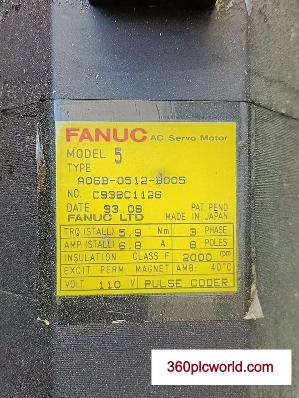 1PC FOR FANUC A06B-0512-B005 used