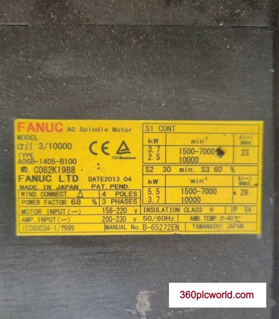 1 PC PARA FANUC A06B-1405-B100 usado