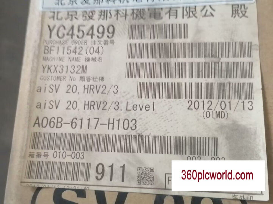 1 PC PARA FANUC A06B-6117-H103 novo 