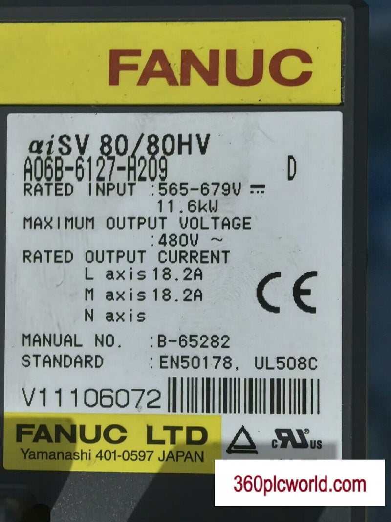 1PC FOR FANUC A06B-6127-H209 used