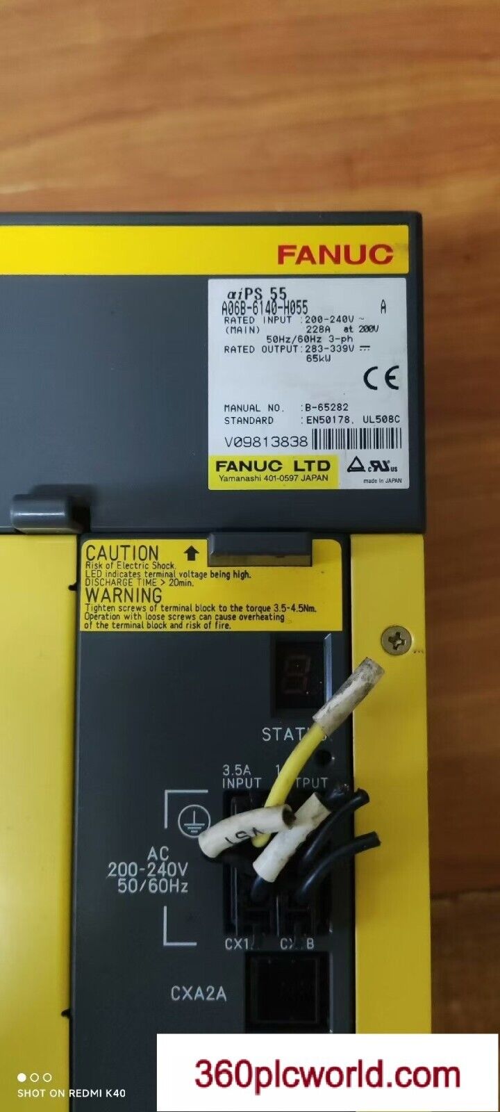 1PC FOR FANUC A06B-6140-H055 used