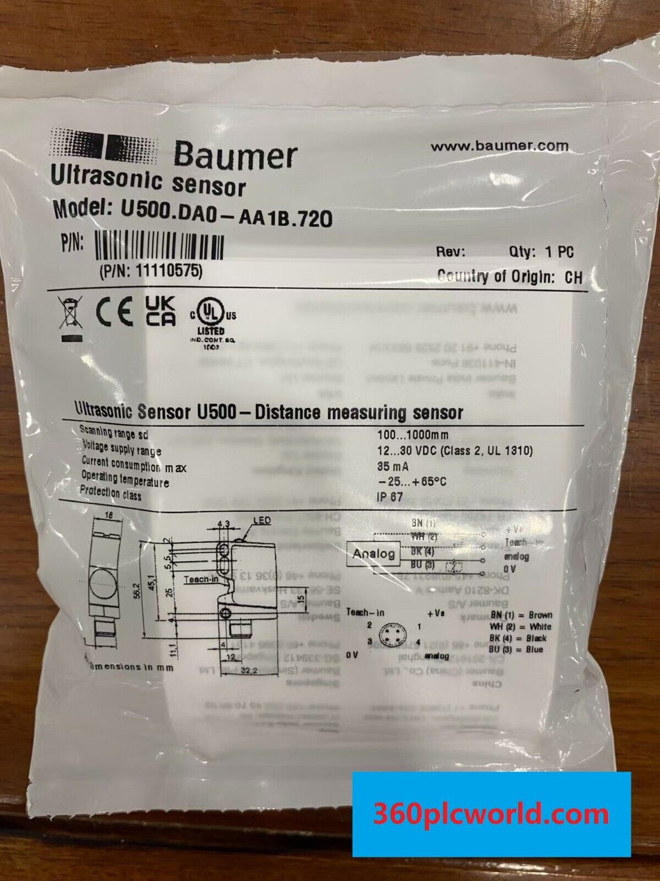 1 peça para Baumer U500.DA0-11110575 novo U500.DA011110575