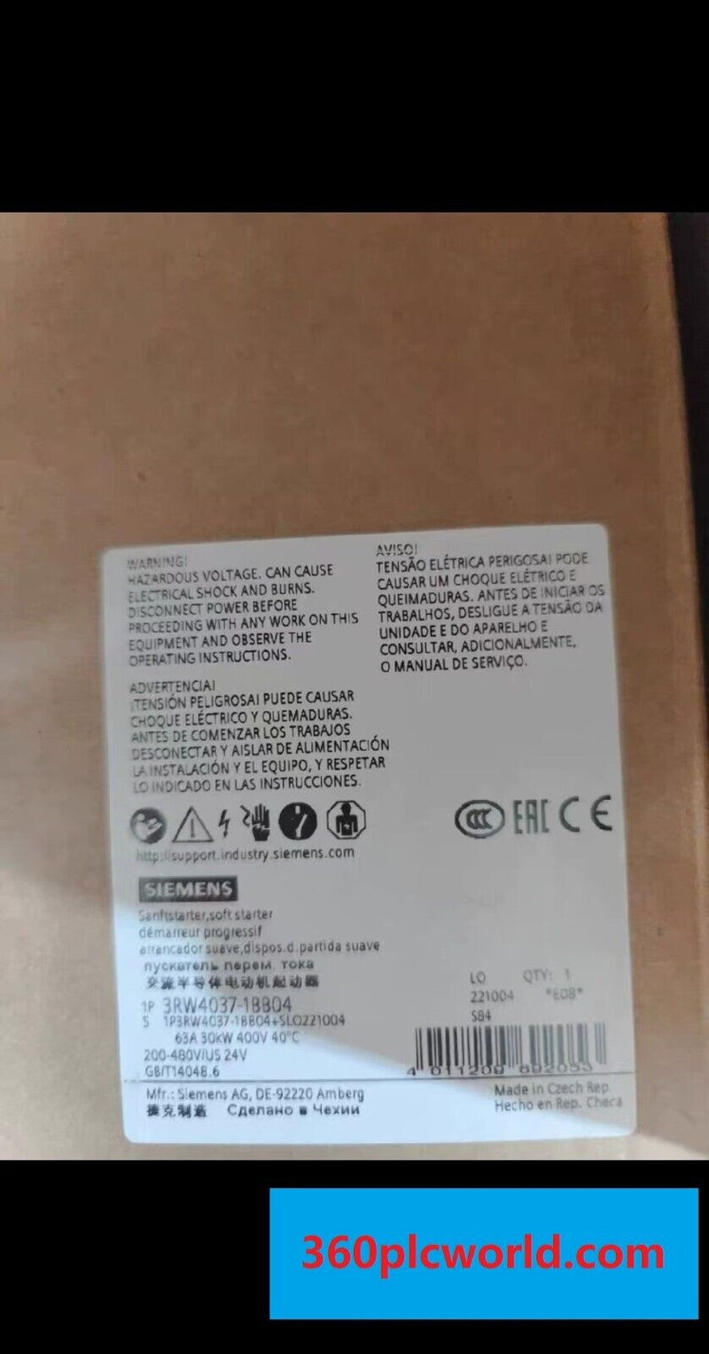 1PC FOR SIEMENS 3RW4037-1BB04 New