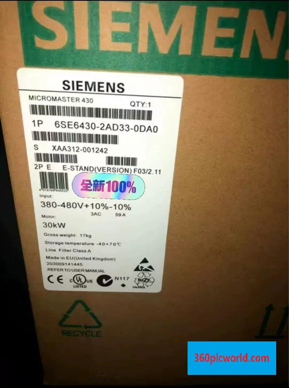 1PC FOR SIEMENS 6SE6430-2AD33-0DA0 New