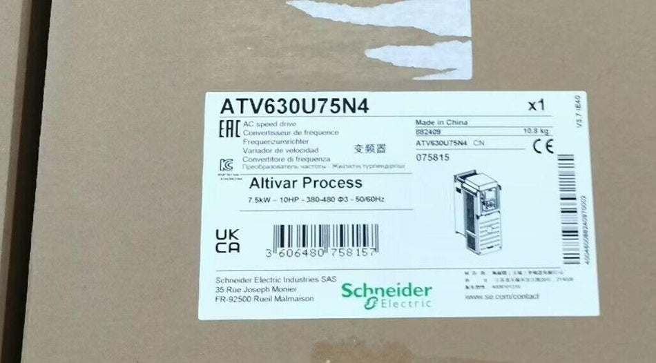 1 peça para Schneider ATV630U75N4 novo 