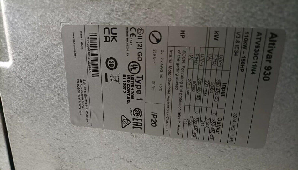 1PC FOR Schneider ATV930C11N4 New