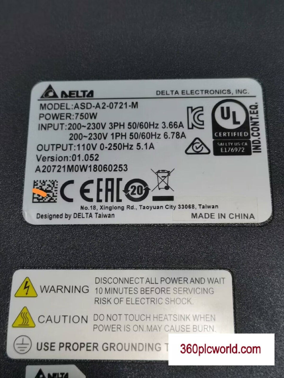 1 PC PARA Delta ASD-A2-0721-M Usado 