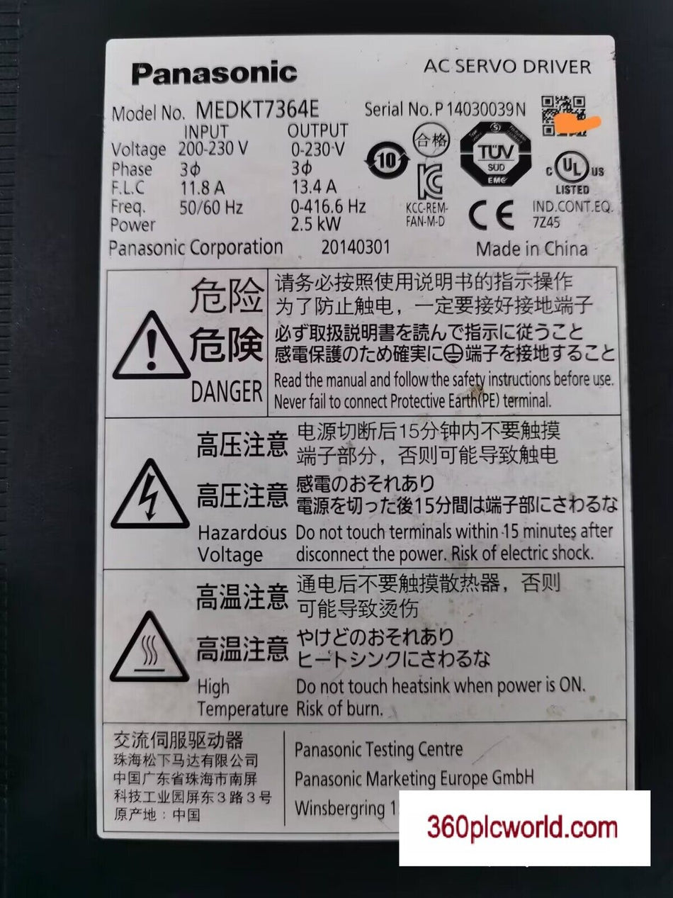 1 PC PARA Panasonic MEDKT7364E Novo