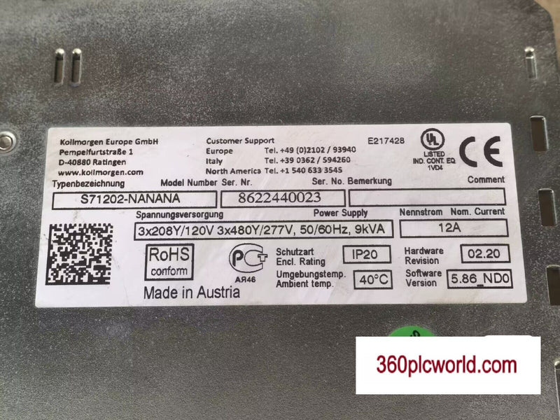 1PC FOR KOLLMORGEN AKM63K-ANC2R-00 USED