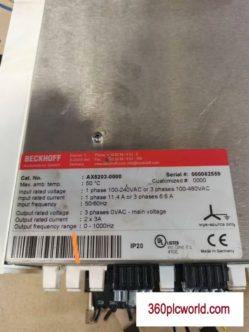 1PC FOR BECKHOFF AX5203-0000 USED