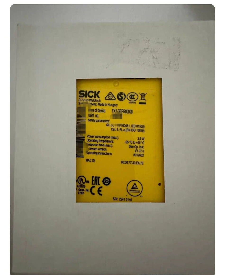 1 PC PARA SICK FX3-GEPR00000 Novo 