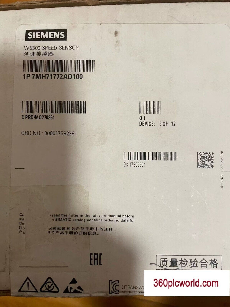 1 PC PARA SIEMENS 7MH71772AD100 NOVO 