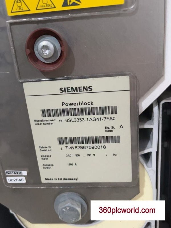 1PC FOR SIEMENS 6SL3353-1AG41-7FA0 USED