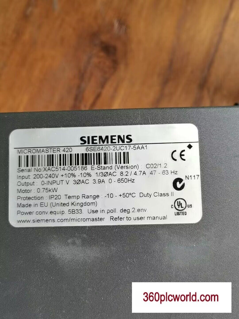 1PC FOR SIEMENS 6SE6420-2UC17-5AA1 Used