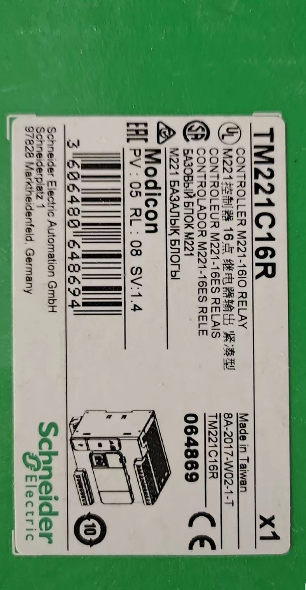 1PCS New in Box Schneider PLC TM221C16R  A08