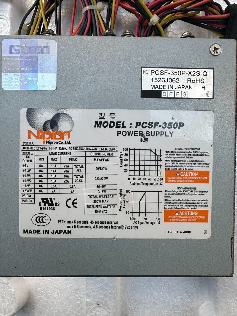 1PCS Used Nipron PCSF-350P PCSF-350P-X2S-Q Power Supply