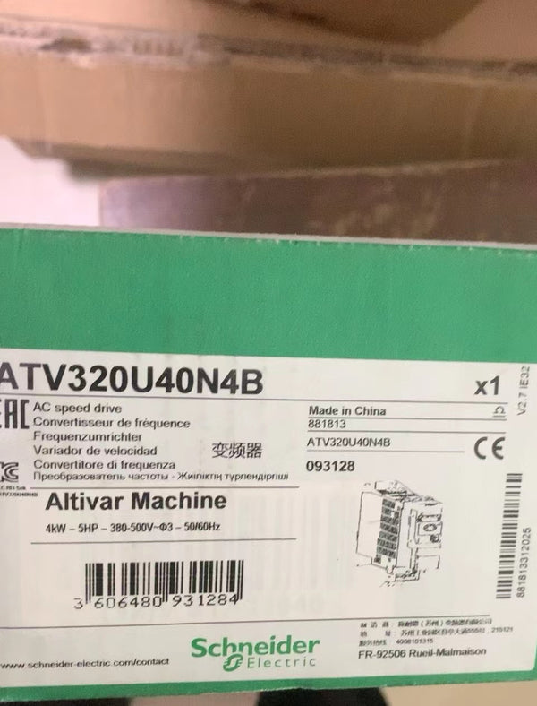 New In Box SCHNEIDER ATV320U40N4B Variable Speed Drive A08