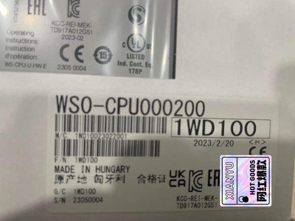 1pc used MITSUBISHI WS0-CPU000200 WSO-CPU000200