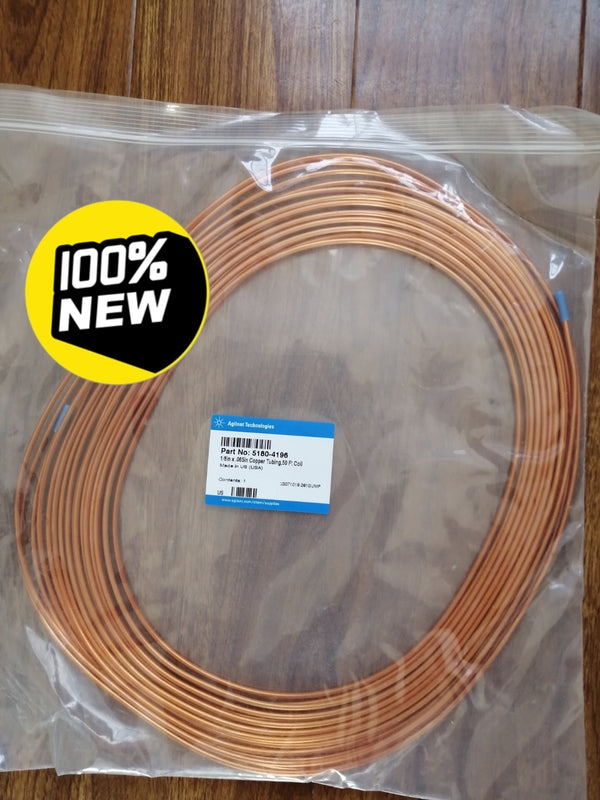 FOR Agilent Technologies 5180-4196 1/8in x 0.65in Copper Tubing 50Ft Coil NEW