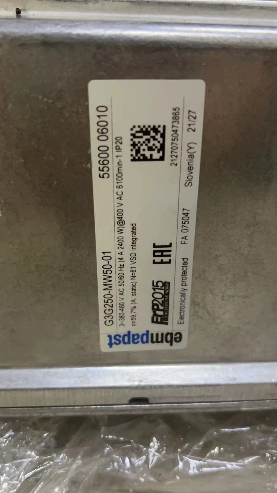 1 PC PARA Ebmpapst G3G250-MW50-01 Novo mx1