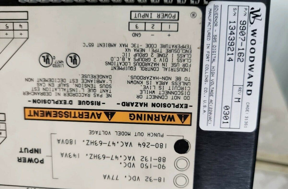 1PC FOR woodward  9907-162  505 used mx4