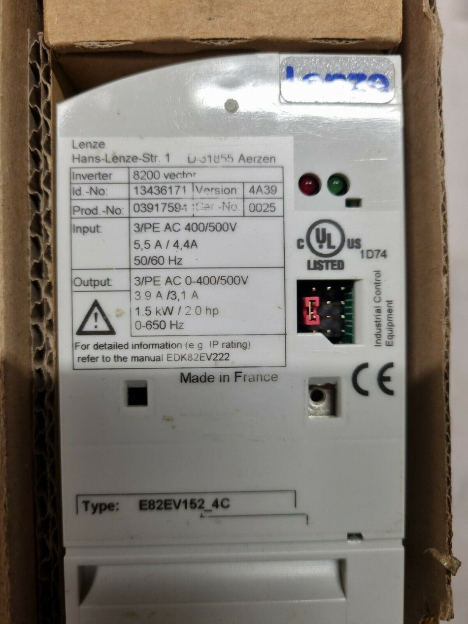 lenze E82EV152_4C new