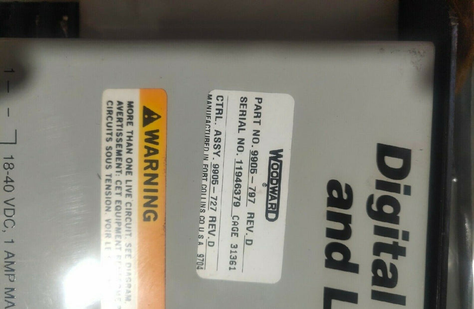 1PC FOR Woodward 9905-797 USED mx4