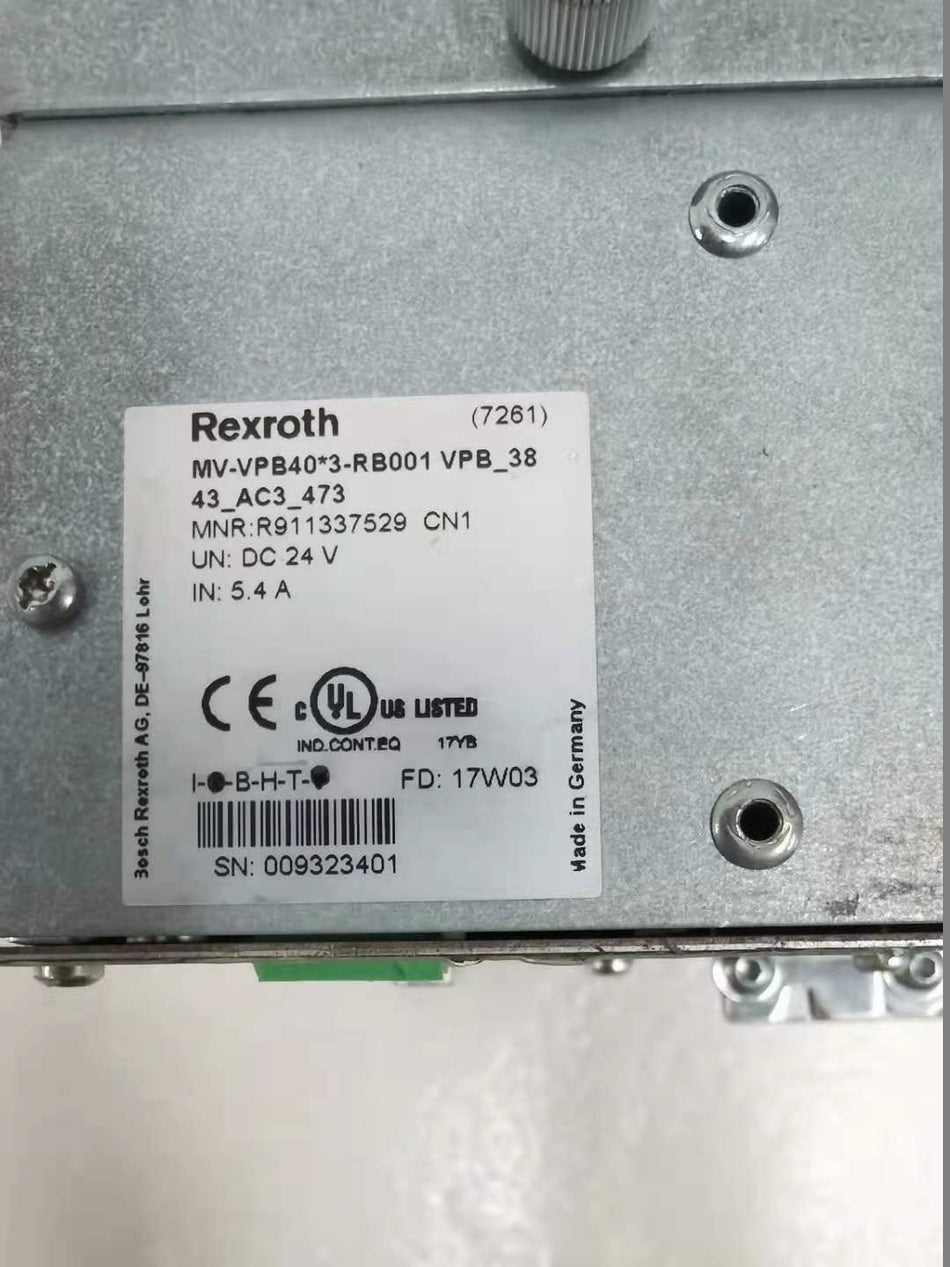Rexroth MV-VPB40*3-RB001 VPB-3843-AC3-473 R911337529