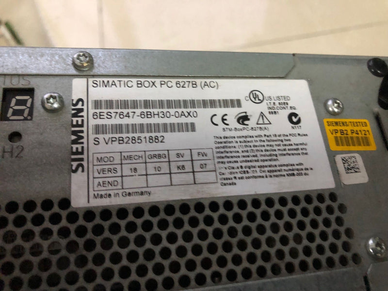 SIEMENS PC627B 6ES7647-6BH30-0AX0 USED