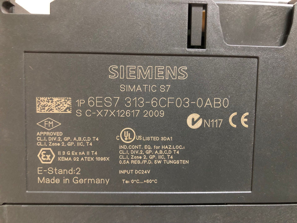 SIEMENS CPU 6ES7313-6CF03-0AB0 NEW