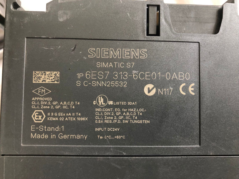 SIEMENS CPU6ES7313-6CE01-0AB0 USED