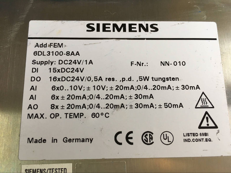 SIEMENS 6DL3100-8AA