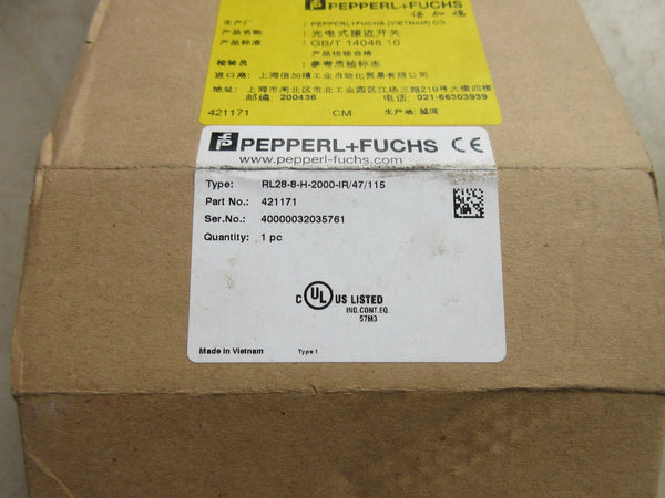 PEPPERL+FUCHS NEW RL28-8-H-2000-IR/47/115