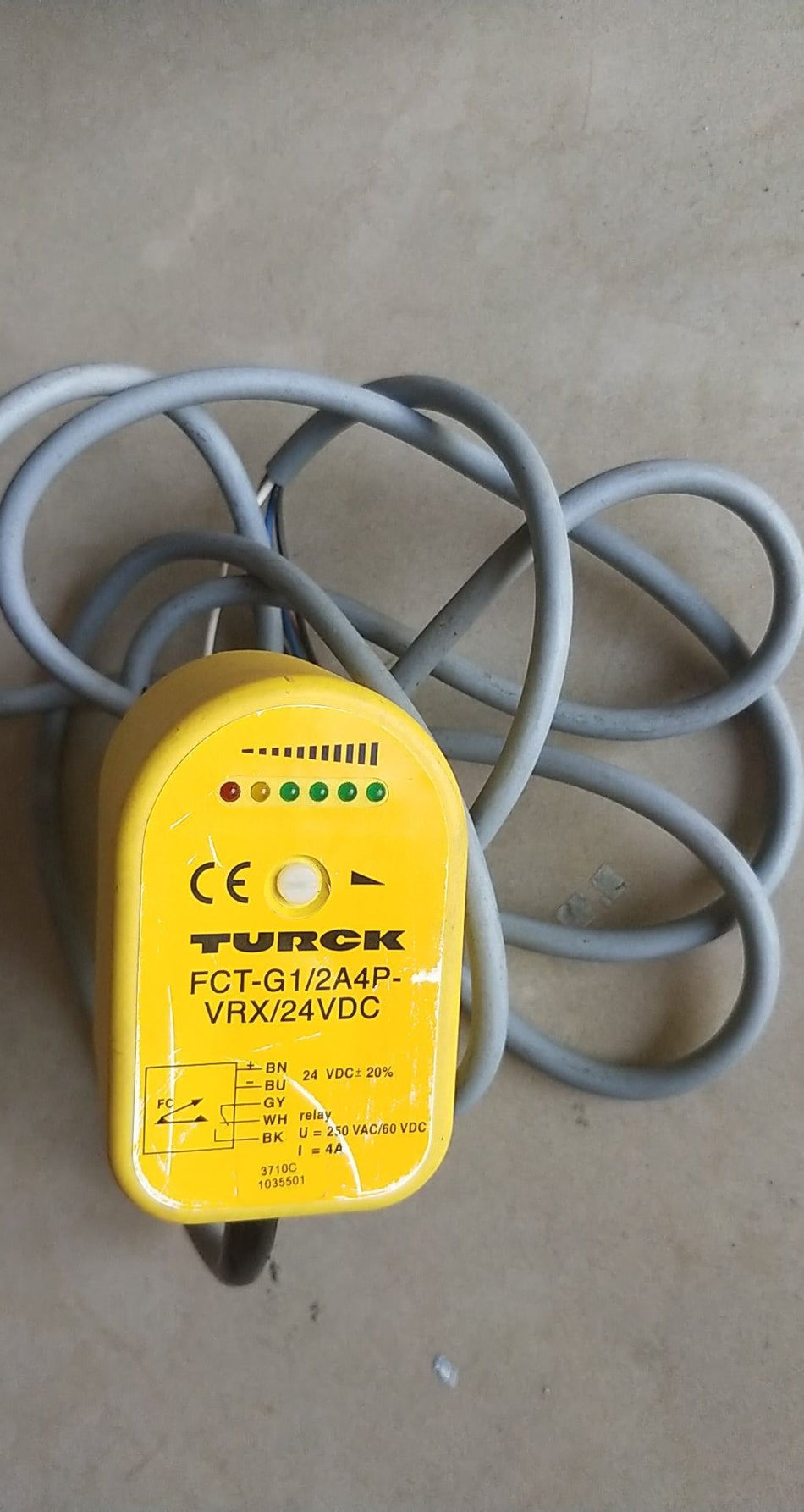 1PC 适用于 TURCK FCT-G1/2A4P-VRX/24VDC 二手